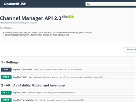 channel manager api